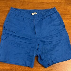 COS Men's Flat Front Blue Shorts